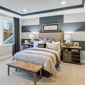 Roomy secondary bedrooms are perfect for family members or guests