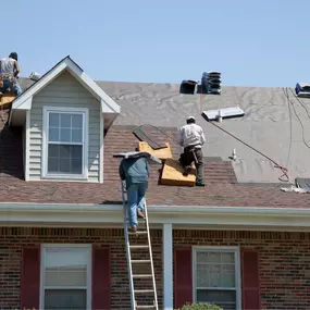 New residential roof installation by Summit City Roofing, showcasing expert craftsmanship and premium materials used for complete roof replacement in Fort Wayne, IN.
