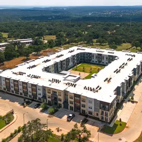 Aerial view of the complex