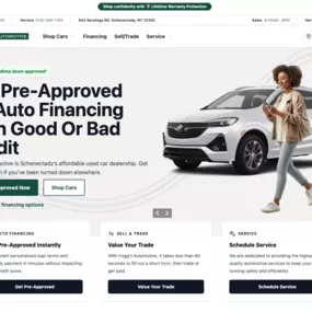 Used car dealership website