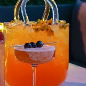 Craft Cocktails at Cheri Rooftop After Dark Nightclub Lounge at Paris Las Vegas