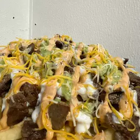 Asada Fries-Tortas & Frutas