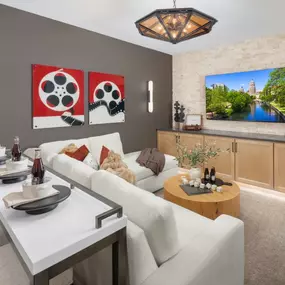 Media Room provides versatile space for relaxing or entertaining