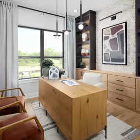 Private first-floor office