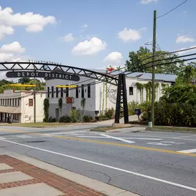 Enjoy local shopping and dining destinations in Lawrenceville's Depot District