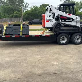 Skid Steer Rental with Equipment Trailer and attachments