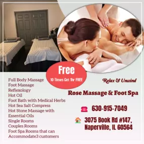 A couple's massage is just like any other massage service, 
but you and your partner receive the massage at the same time, 
on separate tables, and by two different massage therapists. 
The massage is generally offered in a private room on side-by-side massage tables.
