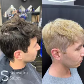 Men's hair cut and color by Schwahn Salon in Mesa, AZ.
