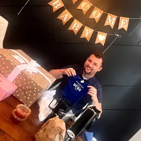 Today we celebrated Danny and his new baby boy who will be here any day!
We are so happy for you and your family, and have many positive thoughts headed your way.