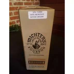Unicorn alert: Michter's 20yr bourbon