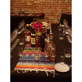 Private guided tasting set up