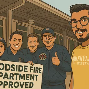 Skyline Tree Experts approved by woodside fire deparment