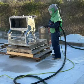 Surface preparation by Integra Media Blasting