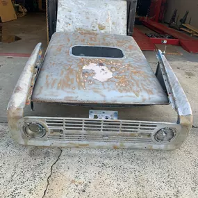 Automotive surface preparation for restoration by Integra Media Blasting