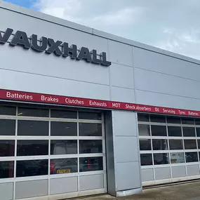 Outside Vauxhall Service Centre Hull West