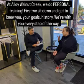 Do you keep searching personal trainer near me in Walnut Creek?

With so many options—gyms, studios, even in-home personal trainers—it’s easy to feel overwhelmed. But not all personal training is created equal. You deserve more than a generic workout plan or a crowded class with minimal guidance.

At Alloy Personal Training Rossmoor, we specialize in small group personal training designed specifically for adults 40 and over. Our approach combines the personalization of one-on-one coaching with t