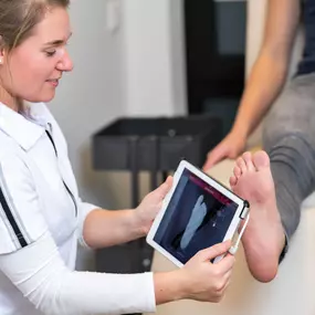 De Ipad maakt het mogelijk om 3D beelden van uw voeten te maken