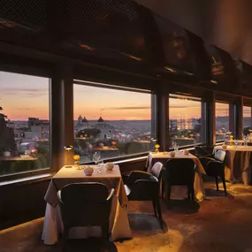 La Terrazza, fine dining rooftop restaurant at Hotel Eden Rome