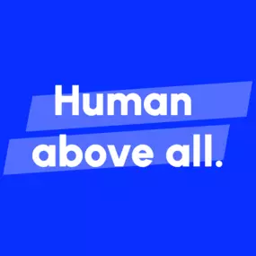Banner Human above all Hi agency