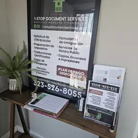 Preparación de impuestos e ITIN-1-Stop Document Services