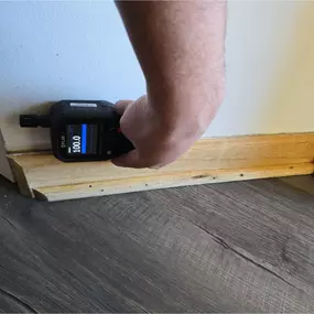 commercial water damage - moisture reading