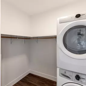 Walk-In Closet with Washer and Dryer