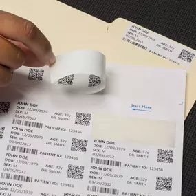 Custom healthcare labels and wristbands is a specialty of Chicago Tag & Label