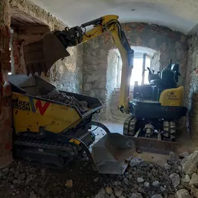 Abbruch im Gebäude