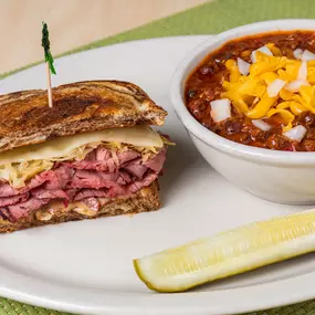 The Toasted Yolk Cafe Sandwich and Soup Duo