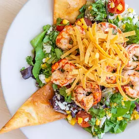 The Toasted Yolk Cafe Shrimp Cilantro Salad