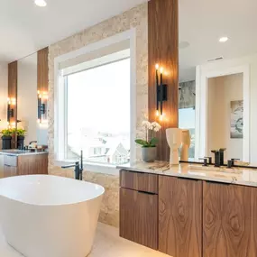 Spa-like primary bathrooms