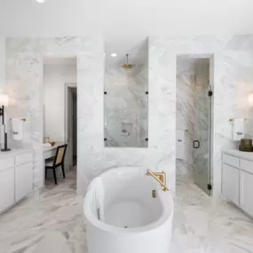 Spa-like primary bathrooms