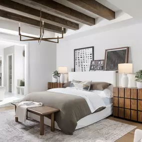 Luxurious primary bedroom suites