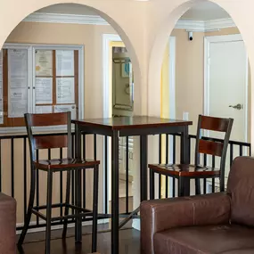 A welcoming space that blends warmth and structure.
