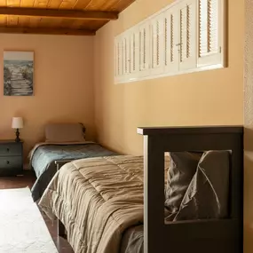 Tranquil bedroom where routines and rest support healing.