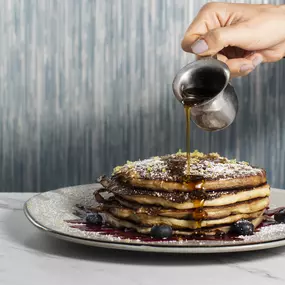 Lemon Ricotta Souffle Hotcakes