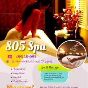 Massage techniques are commonly applied with hands, fingers, 
elbows, knees, forearms, feet, or a device. 
The purpose of massage is generally for the treatment of 
body stress or pain.