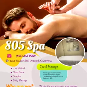 Our traditional full body massage in Oxnard, CA 
includes a combination of different massage therapies like 
Swedish Massage, Deep Tissue, Sports Massage, Hot Oil Massage
at reasonable prices.