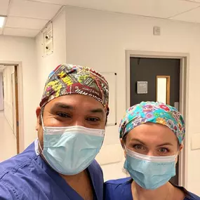 Miss Jurga Pikturnaite and Mr Shaheel Chummun preparing for breast reduction and tummy tuck for a patient undergoing a mummy makeover