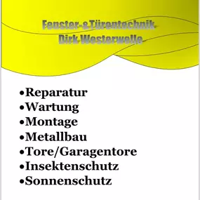 Bild von Fenster- & Türentechnik Dirk Westerwelle
