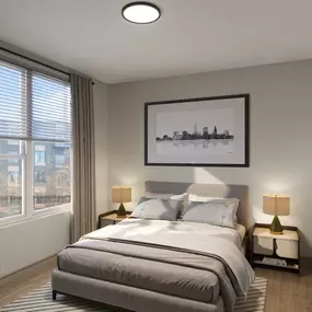 Rendering of the bedroom