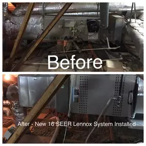 Efficient Home Solutions of Dallas provides professional HVAC replacement and energy-efficient upgrades. This project features a new 16 SEER Lennox system installation, ensuring reliable performance, quieter operation, and better comfort for our Dallas customers.