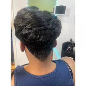 Lady short haircut