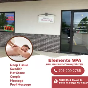 Our traditional full body massage in Fargo, ND
includes a combination of different massage therapies like 
Swedish Massage, Deep Tissue,  Sports Massage,  Hot Oil Massage
at reasonable prices.