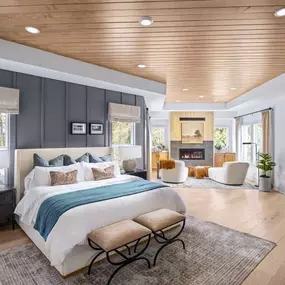 Generously sized primary bedrooms suites with spacious walk-in closets