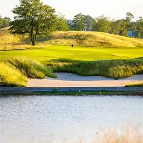 Golf course by the lake