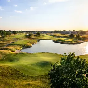 Golf course - sunset view