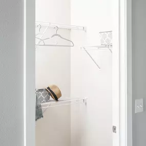Walk-in closet at Camden Clearwater apartments in Clearwater, FL