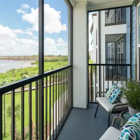 Balcony at Camden Clearwater apartments in Clearwater, FL