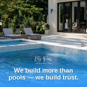We build beautiful custom pools along with genuine, trustworthy services